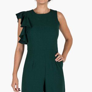 Julia Jordan Women's One Shoulder Ruffle Jumpsuit Size 12